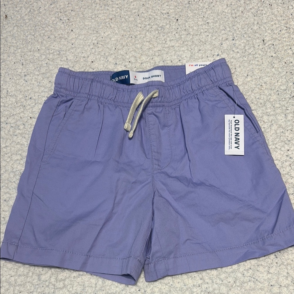 Old Navy girls lilac shorts size small 6–7 NWT